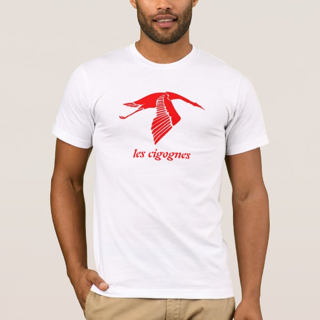 T-shirt cigognes de les (Devant)