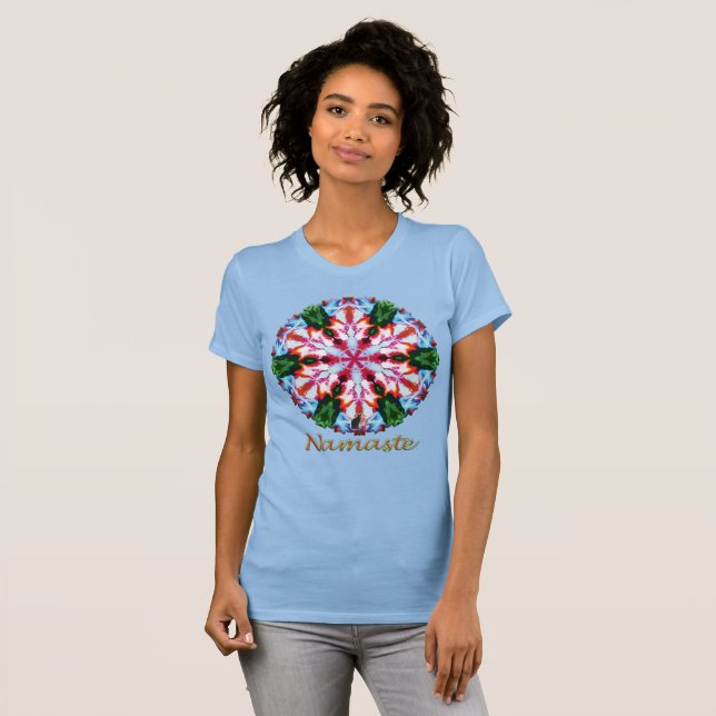 T-shirt Cilantro Namaste Kaleidoscope (Devant entier)