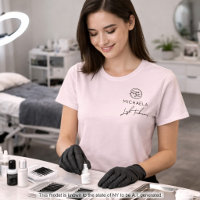 Cils Logo Entreprise Nom de l'Employé Rose Blush