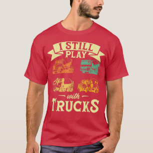 T-shirt Cimentier I Je joue encore avec des camions Ciment