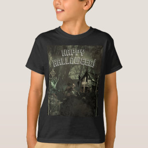 T-shirt Cimetière de zombies Horreur Épouvantable Hallowee