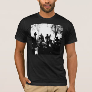T-shirt cimetière gothique Déplaisant
