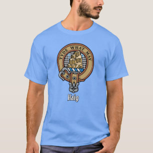T-shirt Cimier du clan Haig sur tartan à carreaux