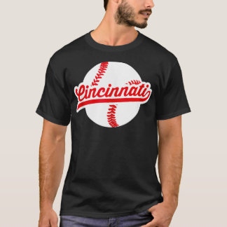 T-shirt Cincinnati Baseball Vintage Ohio Pride Love City R