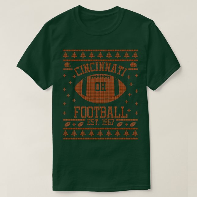 T-shirt Cincinnati Bengale Cincinnati Cincinnati Bengale C (Design devant)