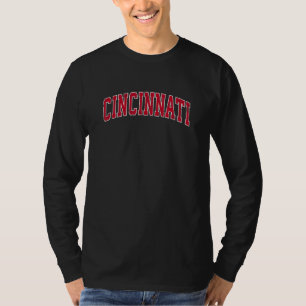T-shirt Cincinnati Ohio Oh Sport Vintage Design Rouge