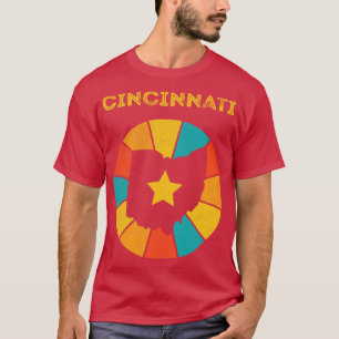 T-shirt Cincinnati Ohio Souvenir Vintage en détresse