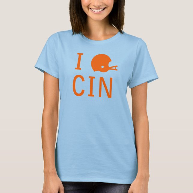 T-shirt Cincinnati - orange (Devant)