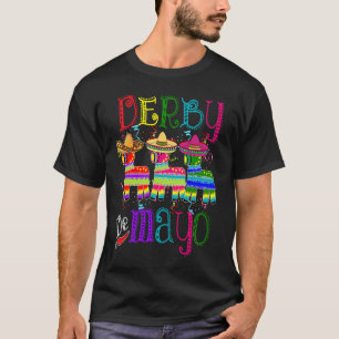 T-shirt Cinco De Derby Kentucky Course de chevaux Mexica