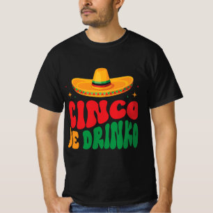 T-shirt Cinco de Drinko Fiesta Design