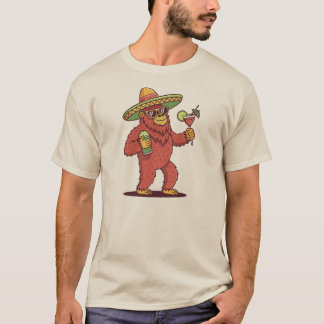 T-shirt Cinco de Drinko Funny Bigfoot à Sombrero