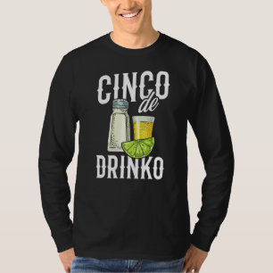 T-shirt Cinco De Drinko Party Salt Lime Tequila Three Amig