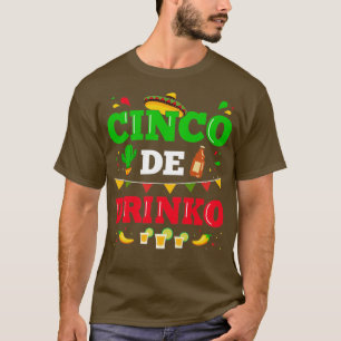 T-shirt Cinco de Drinko pour la fête mexicaine du Cinco de