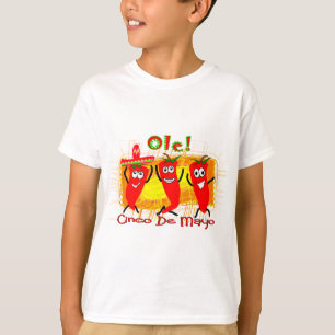 T-shirt Cinco De Mayo 3 piments de danse Poivre-Adorables