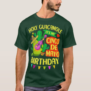 T-shirt Cinco De Mayo Anniversaire Saint Guacamole Cadeau 