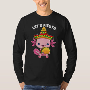 T-shirt Cinco De Mayo Axolotl Taco Cute Mexicain Axolotl L