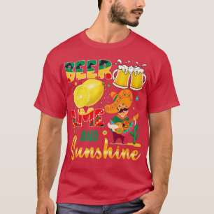 T-shirt Cinco De Mayo Bunny Apporte La Bière Lime Guitare
