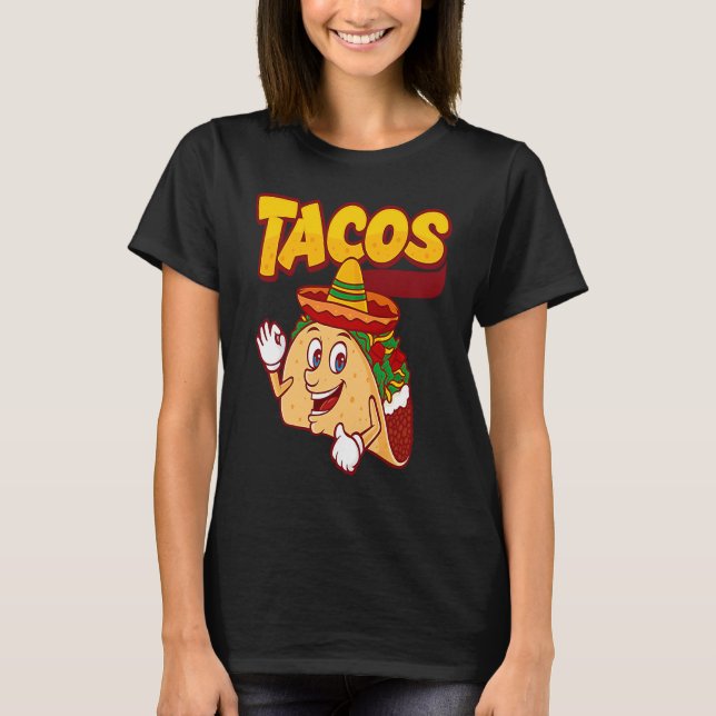 T-shirt Cinco De Mayo Burritos  Mexico Tacos and Avocado   (Devant)