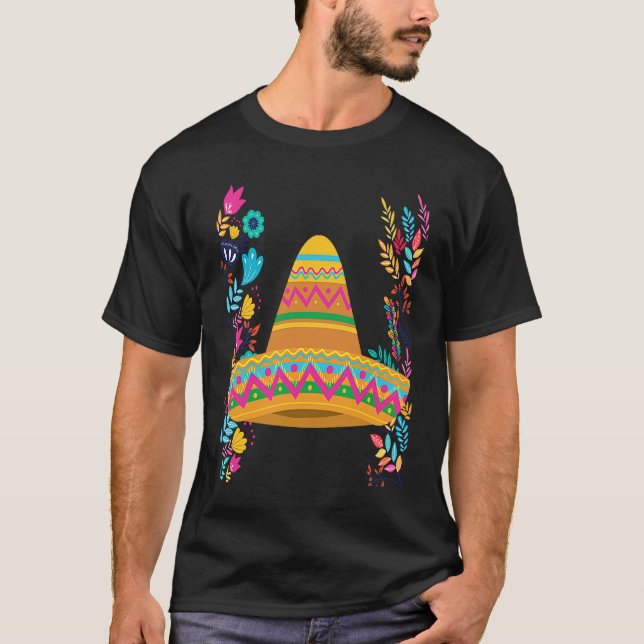 T-shirt Cinco De Mayo Burritos  Mexico Tacos and Avocado   (Devant)