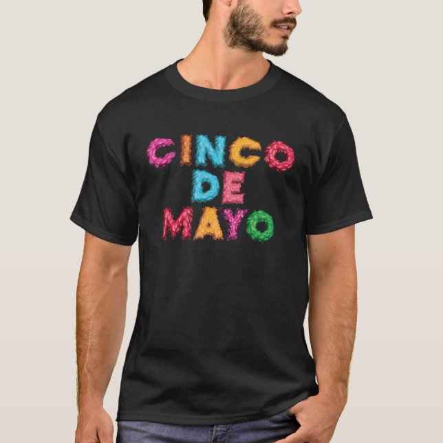 T-shirt Cinco De Mayo Burritos  Mexico Tacos and Avocado   (Devant)