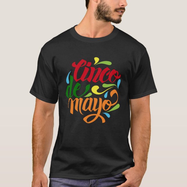 T-shirt Cinco De Mayo Burritos  Mexico Tacos and Avocado   (Devant)