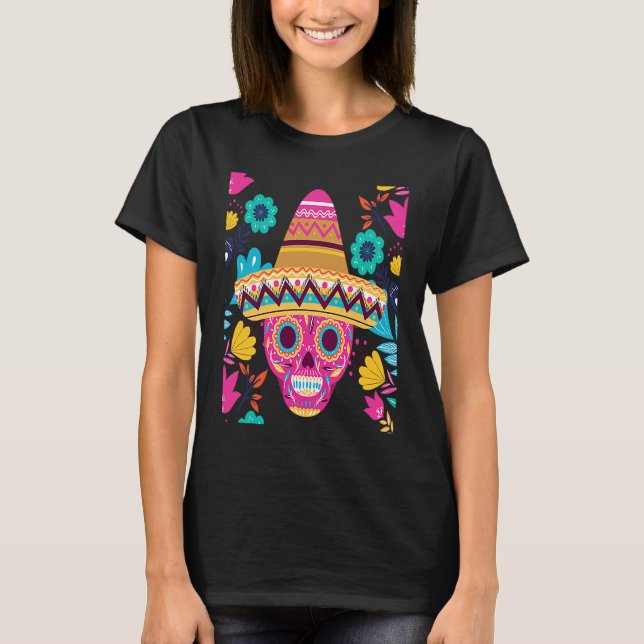 T-shirt Cinco De Mayo Burritos  Mexico Tacos and Avocado   (Devant)