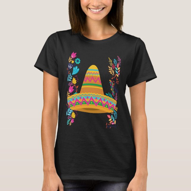 T-shirt Cinco De Mayo Burritos  Mexico Tacos and Avocado   (Devant)