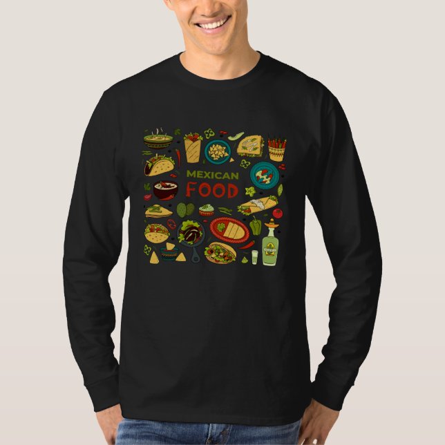 T-shirt Cinco De Mayo Burritos  Mexico Tacos and Avocado   (Devant)