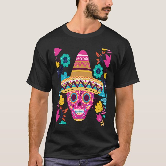 T-shirt Cinco De Mayo Burritos  Mexico Tacos and Avocado   (Devant)