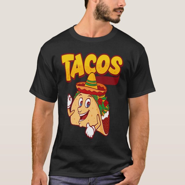 T-shirt Cinco De Mayo Burritos  Mexico Tacos and Avocado   (Devant)