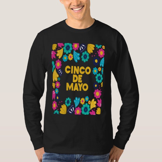 T-shirt Cinco De Mayo Burritos  Mexico Tacos and Avocado   (Devant)