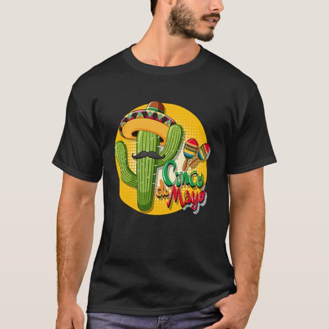 T-shirt Cinco De Mayo Burritos  Mexico Tacos and Avocado   (Devant)
