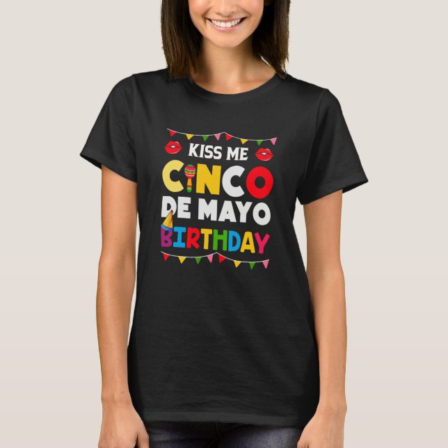 T-shirt Cinco De Mayo Burritos Mexico Tacos and Avocado  1 (Devant)
