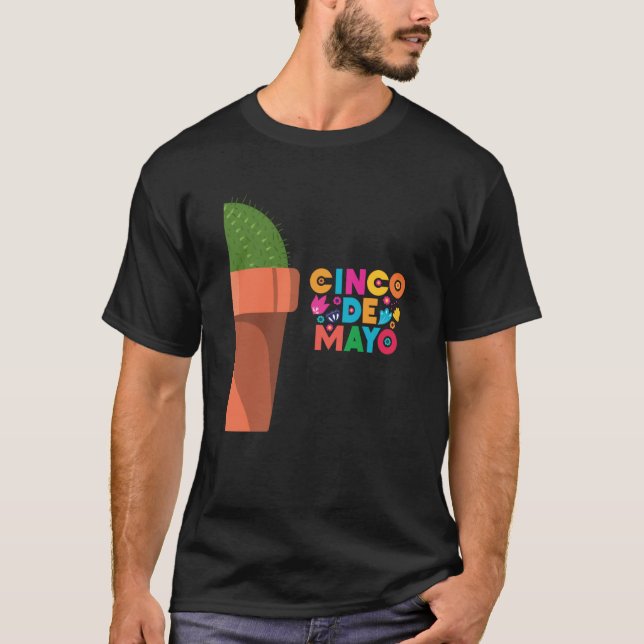 T-shirt Cinco De Mayo Burritos Mexico Tacos and Avocado  2 (Devant)