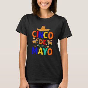T-shirt Cinco De Mayo Burritos Mexique Tacos et Avocado 7