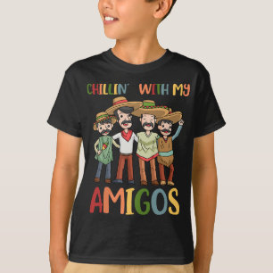 T-shirt Cinco De Mayo Chillin Avec My Amigos Fiesta Mexica