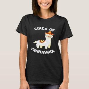 T-shirt Cinco De Mayo Cinco De Chihuahua Lama Sombrero Mu