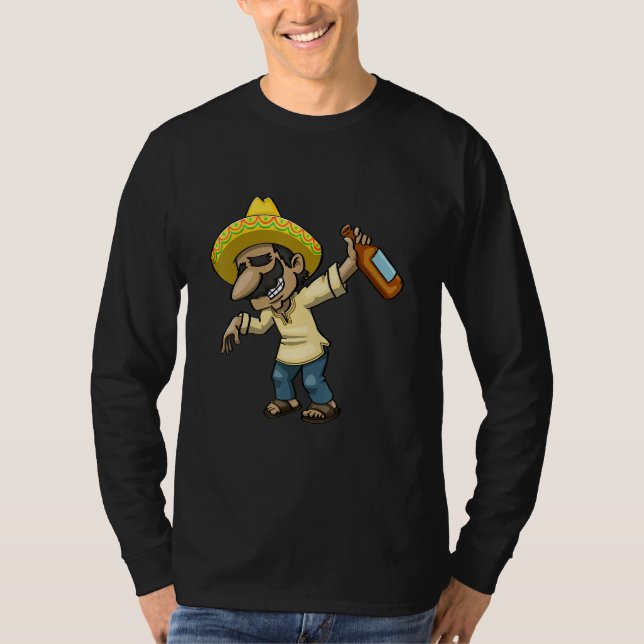 T-shirt Cinco De Mayo Dabbing Drunk Tio Women Mexican Cele (Devant)
