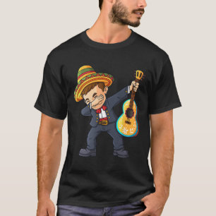 T-shirt Cinco de Mayo Dabbing Mariachi Mexicains Garçons E