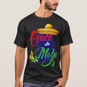 T-shirt cinco de mayo Fiesta Design Camisa 5 de mayo Viva