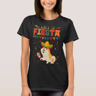 T-shirt Cinco De Mayo Fiesta Fiesta Akita T