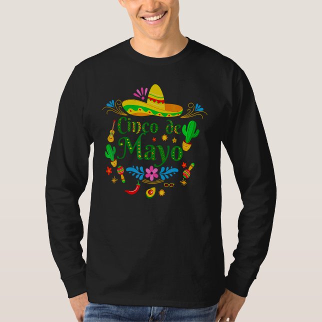 T-shirt Cinco De Mayo Fiesta Mexicaine 5 De Mayo (Devant)