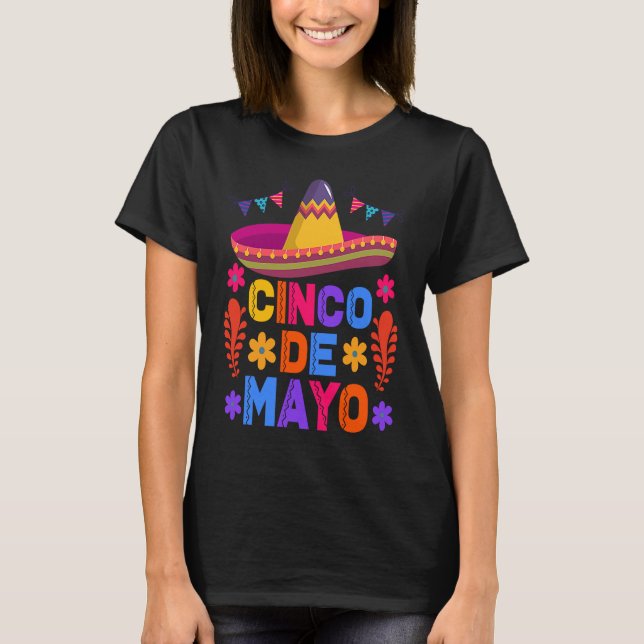 T-shirt Cinco De Mayo Fiesta Surprise Camisa 5 De Mayo Viv (Devant)