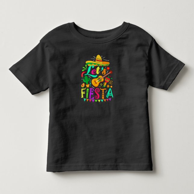T-shirt Cinco De Mayo Guitare Mexicaine Cactus (Devant)