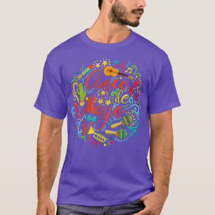T-shirt Cinco De Mayo Hommes Femmes Fiesta Mexicaine Taco