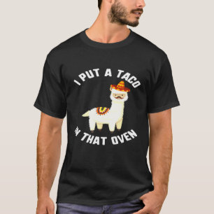 T-shirt Cinco De Mayo J'Ai Mis Taco Dans La Llama Enceinte