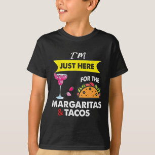 T-shirt Cinco De Mayo Je Suis Là Juste Pour Les Margaritas