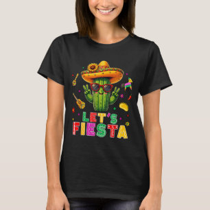 T-shirt Cinco De Mayo Mexicain Cactus Drôle Faisons La Fêt
