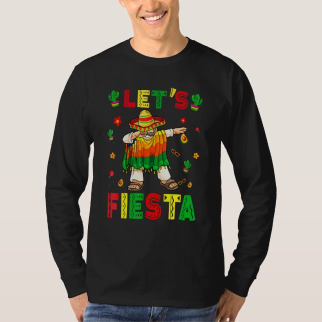 T-shirt Cinco De Mayo Mexicain Dabbing Mexicain Poncho Fai (Devant)