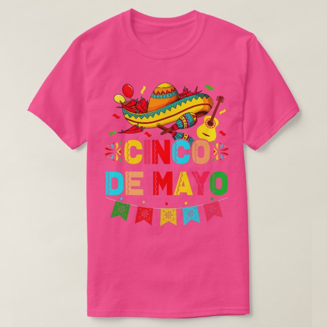 T-shirt Cinco De Mayo Mexicaine Fiesta 5 De Mayo Femmes M (Design devant)